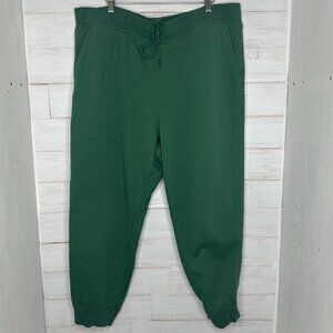 NWT Express Mens Loose Brushed Drawstring Jogger Sweatpants in Green Size XL